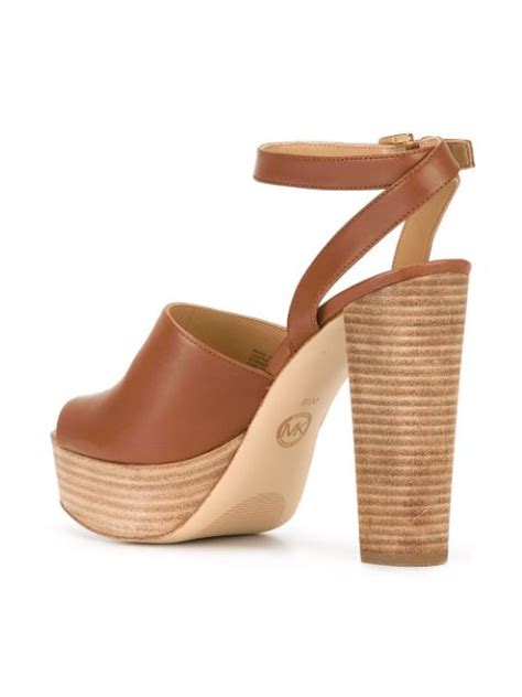 michael kors cuoio|Michael Kors platform sandals.